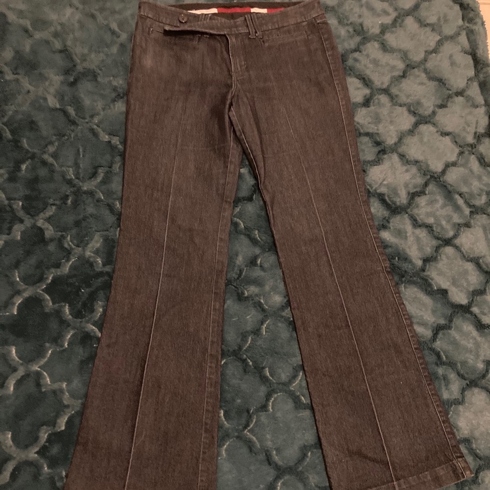 Banana Republic Dark Wash Denim Trousers Size 10L